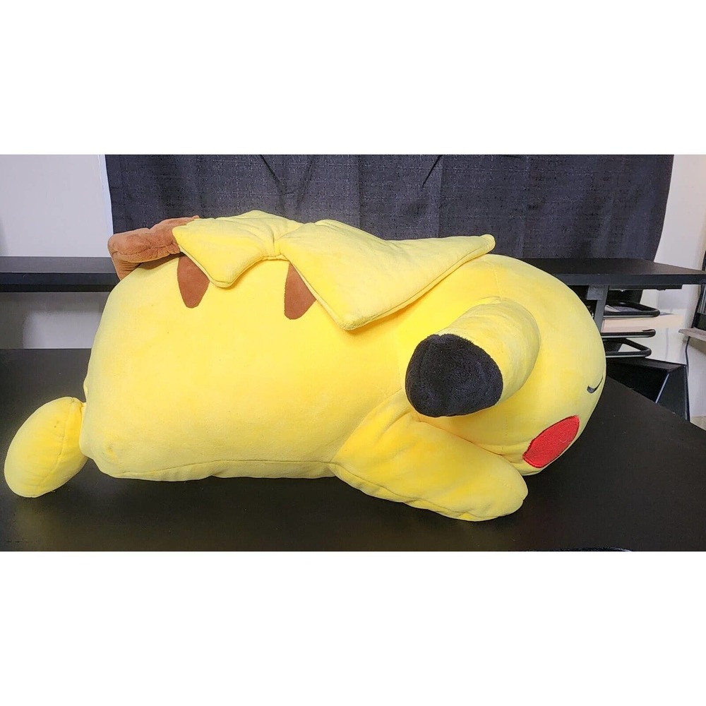 Pokemon 18” Sleeping Pikachu Soft Jumbo Large Plush Pillow Buddy, - Picture 3 of 6